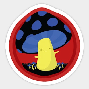 Poly(romantic) Pride Mushroom Sticker